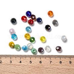 24 Colors Electroplate Glass Beads&nbsp;EGLA-JP0002-04B-6mm