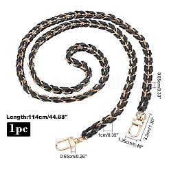 PU Leather & Alloy Bag Chain&nbsp;FIND-WH0040-16A