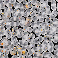 Gradient Color Transparent Frosted Acrylic Beads&nbsp;OACR-M023-06J