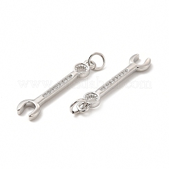 Rack Plating Brass Micro Pave Cubic Zirconia Tool Pendants&nbsp;KK-I699-11P