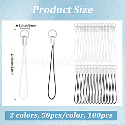 100Pcs 5 Colors Nylon Mobile Straps&nbsp;FIND-GF0009-02