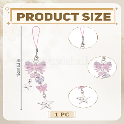 1Pc Alloy Mobile Straps&nbsp;HJEW-LP0001-40