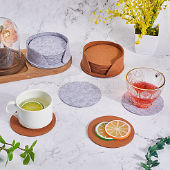 Felt Cup Mat&nbsp;AJEW-CN0002-87C