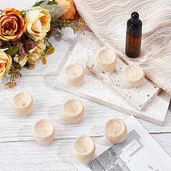 10Pcs Half Round Wooden Aromatherapy Diffuser&nbsp;AJEW-GF0015-18A