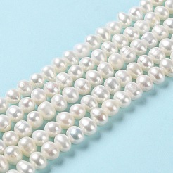 Natural Cultured Freshwater Pearl Beads Strands&nbsp;PEAR-E018-57