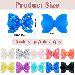 10Pcs 10 Colors Resin Rhinestone Cabochons&nbsp;FIND-FH0016-73