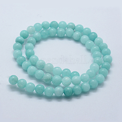 Natural & Dyed White Jade Bead Strands&nbsp;X-G-P370-02-10mm