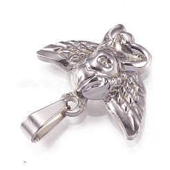 Tarnish Resistant 201 Stainless Steel Pendants&nbsp;STAS-N096-18P