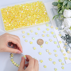 800Pcs 2 Styles Eco-Friendly Transparent Acrylic Beads&nbsp;TACR-SP0001-01E