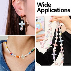 50Pcs UV Plating Transparent Acrylic Beads&nbsp;MACR-CJ0002-21