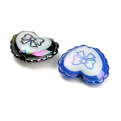 Plating Printed Opaque Acrylic Beads&nbsp;AC-CBA49BC-03