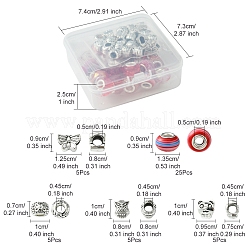 DIY Tibetan Style Alloy & Resin European Beads Making Finding Kits&nbsp;DIY-FS0006-78E
