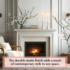 2Pcs 2 Styles Vase Shape Ceramic Candle Holder&nbsp;DJEW-AR0001-21