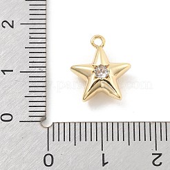 Brass Micro Pave Cubic Zirconia Pendants&nbsp;LS-KK-D283-14G