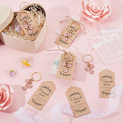 Zinc Alloy Flower Keychains&nbsp;KEYC-GA0001-52