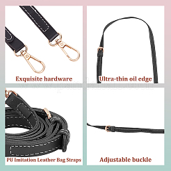 3Pcs 3 Colors PU Leather Adjustable Bag Handles&nbsp;DIY-WR0003-36A