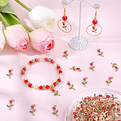 100Pcs Alloy Enamel Pendants&nbsp;ENAM-BM0001-23