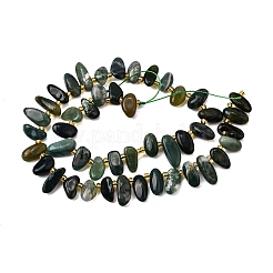Natural Moss Agate Beads Strands&nbsp;G-Z091-A12