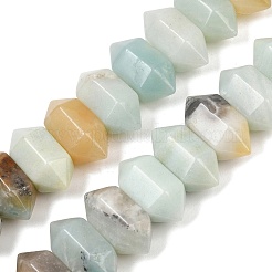 Natural Flower Amazonite Double Terminated Point Beads Strands&nbsp;G-T142-93