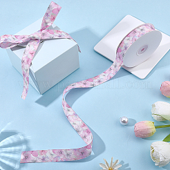 1Roll Single Face Printed Polyester Satin Ribbon&nbsp;SRIB-CY0001-47F