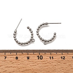 Brass Stud Earring Findings&nbsp;KK-Z126-19P