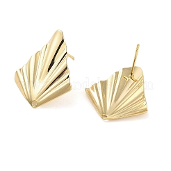 Brass Stud Earrings Findings&nbsp;EJEW-B063-10G