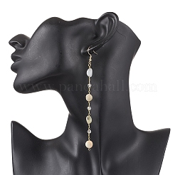 Handmade Natural Morganite Beaded Chains Earring & Necklaces Sets&nbsp;SJEW-JS01342-01