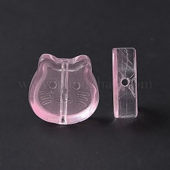 Transparent Spray Painted Glass Beads&nbsp;GLAA-I050-13L