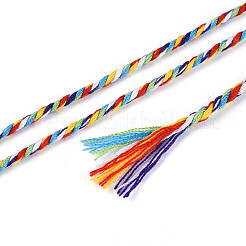 22M Rainbow Color Macrame Cotton Cord&nbsp;OCOR-T017-07I