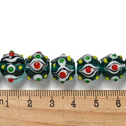 Handmade Lampwork Beads Strands&nbsp;LAMP-N025-05J