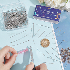 300Pcs 3 Styles 304 Stainless Steel Ball Head Pins&nbsp;STAS-SC0007-75