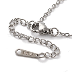 Tarnish Resistant 304 Stainless Steel Paperclip Chains & Cable Chain Bracelet Sets&nbsp;AJEW-U005-05A-P