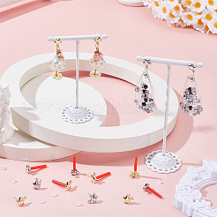 40Pcs 2 Colors Star Alloy Stud Earring Findings&nbsp;FIND-SP0005-60C