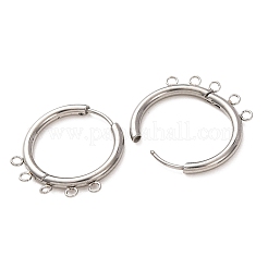 304 Stainless Steel Hoop Earring Findings&nbsp;STAS-D183-02D-P