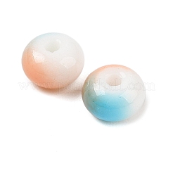 Opaque Spray Painted Glass Beads&nbsp;GLAA-G118-01M