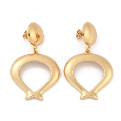 Oval 304 Stainless Steel Dangle Stud Earrings&nbsp;EJEW-L287-074G