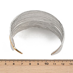 304 Stainless Steel Cuff Bangles for Women&nbsp;BJEW-D363-01A-PG