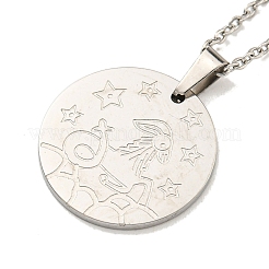 Non-Tarnish Constellation Pendant Necklaces&nbsp;NJEW-S422-04P-10