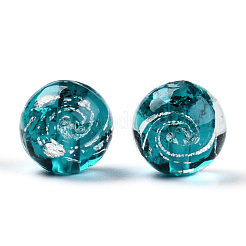 Handmade Silver Foil Lampwork Beads&nbsp;LAMP-N029-019-A03