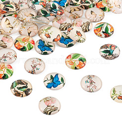 50Pcs 10 Colors Glass Cabochons&nbsp;GLAA-TA0001-74