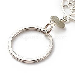 Natural Labradorite Keychain&nbsp;KEYC-JKC00346-04