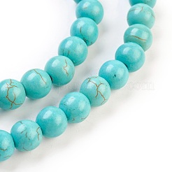 Synthetic Turquoise Beads Strands&nbsp;TURQ-G106-4mm-02D