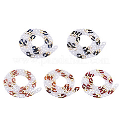 Transparent Acrylic Handmade Curb Chain&nbsp;AJEW-TA0001-10