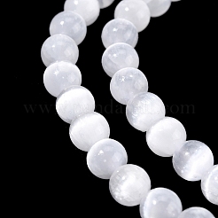 Natural Selenite Beads Strands&nbsp;LS-G-N328-025B-02