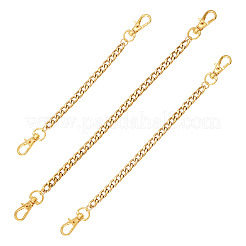 3Pcs 3 Styles 304 Stainless Steel Twisted Chain Bag Extender Chains&nbsp;FIND-TA00002