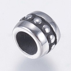 304 Stainless Steel European Beads&nbsp;STAS-I069-01AS