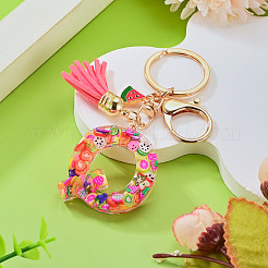Fruit Series Letter Resin Keychains&nbsp;KEYC-TAC0033-02Q