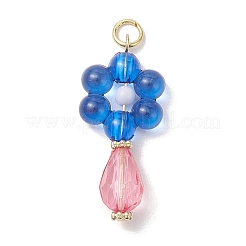 Flat Round Acrylic Pendant Necklaces&nbsp;PALLOY-JF02613