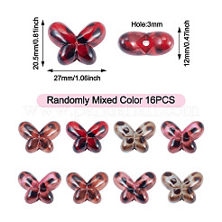 16Pcs Transparent Acrylic Beads&nbsp;OACR-TADJ0001-14