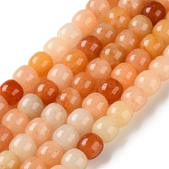 Natural Golden Silk Jade Beads Strands&nbsp;G-C284-A01-01